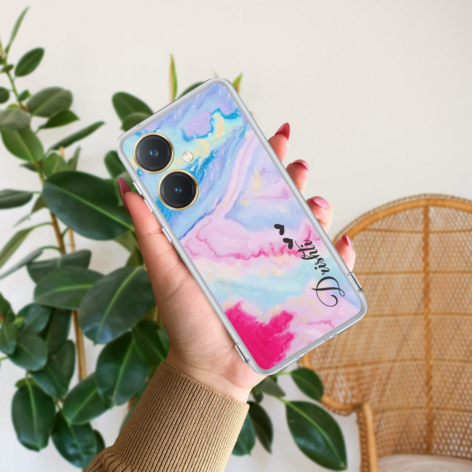Customized Rainbow Anti Yellow Case For Vivo Y27 4G