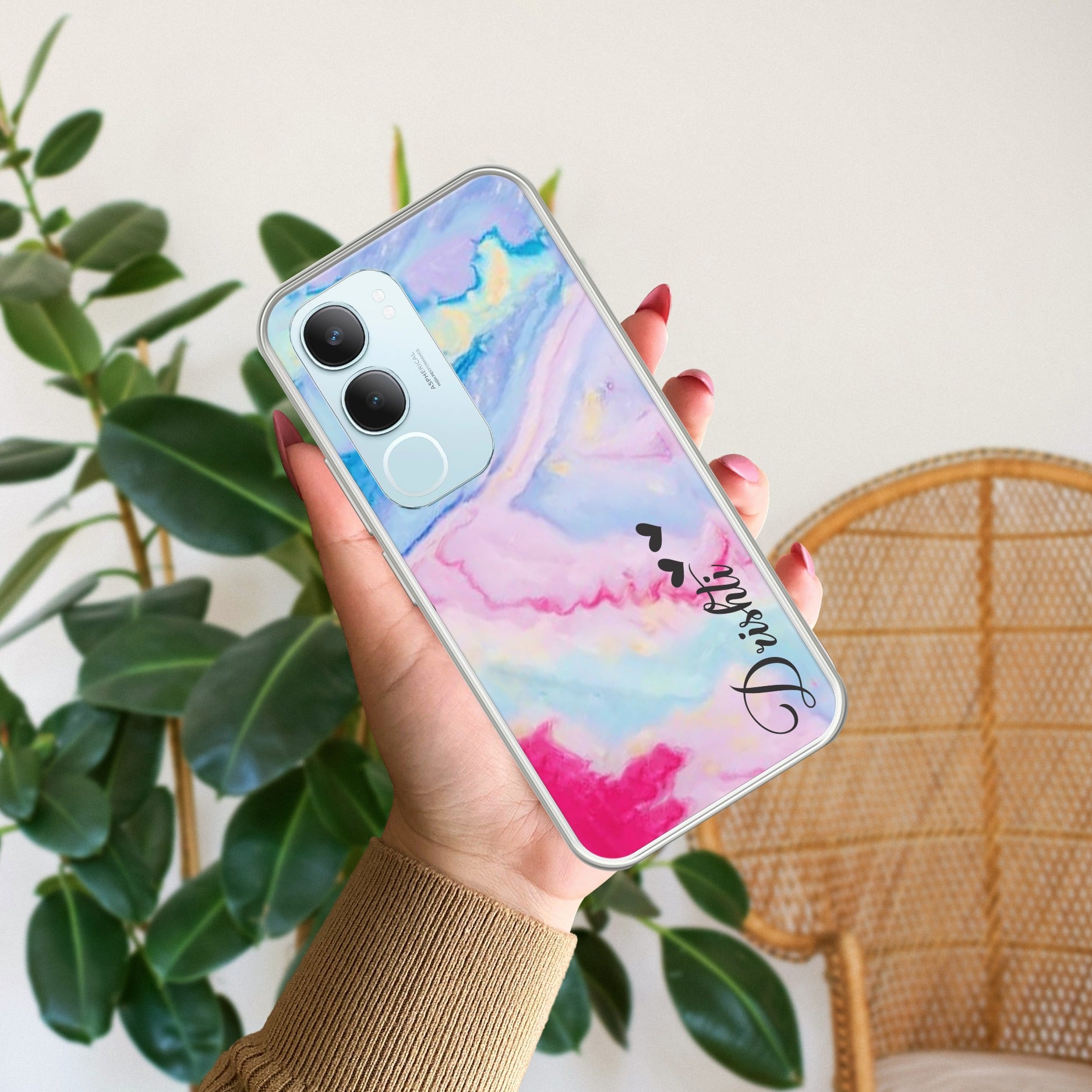 Customized Rainbow Silicon Case For Vivo Y29 5G