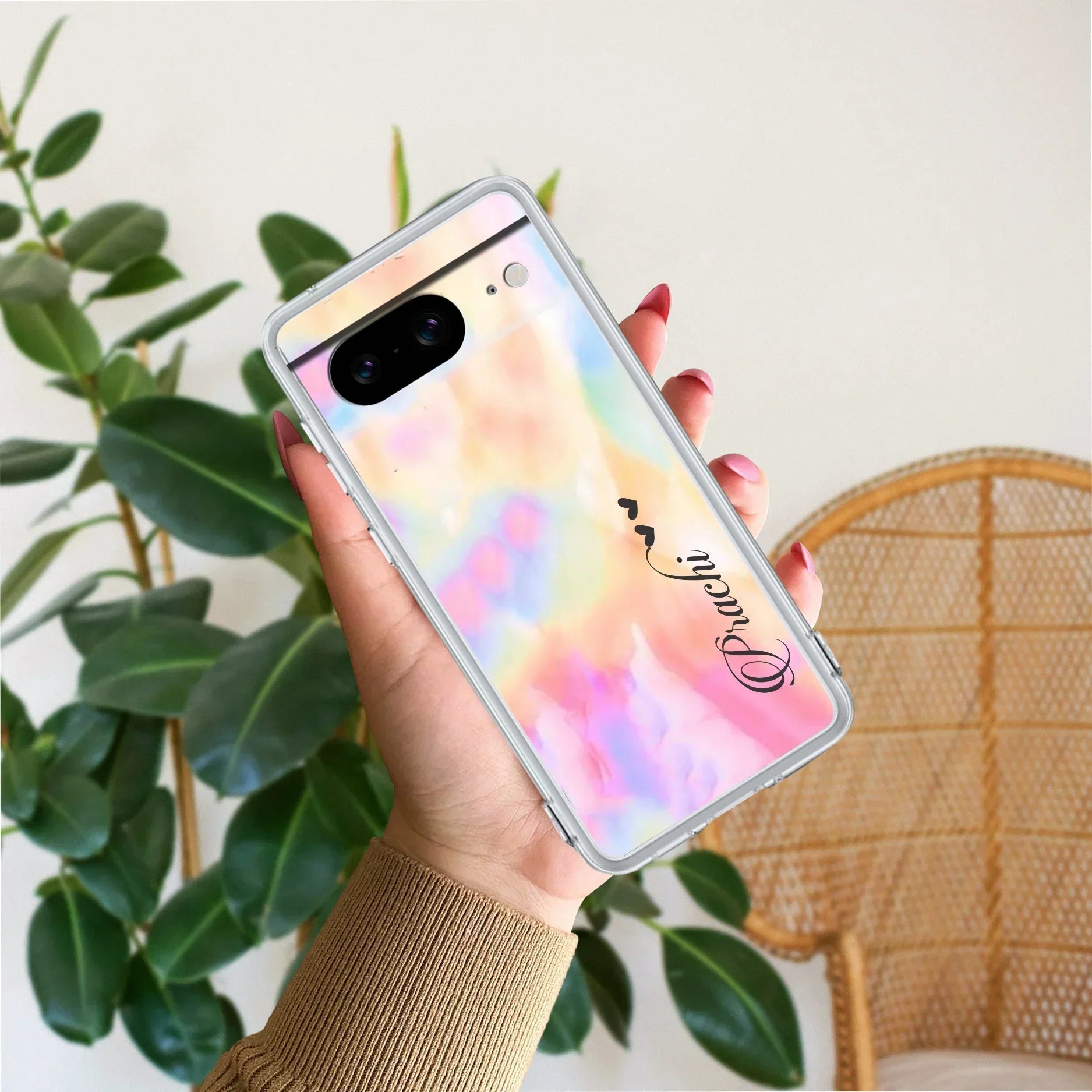 Customized Rainbow V2 Silicon Case For Google Pixel 8 5G