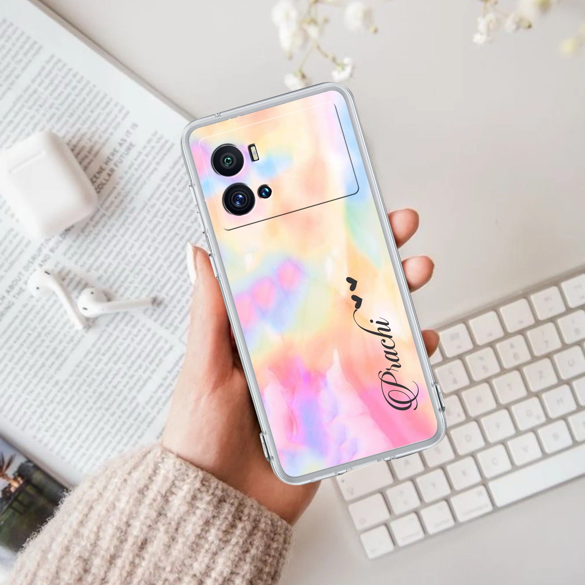 Customized Rainbow V2 Silicon Case For iQOO Neo 7 Pro 5G