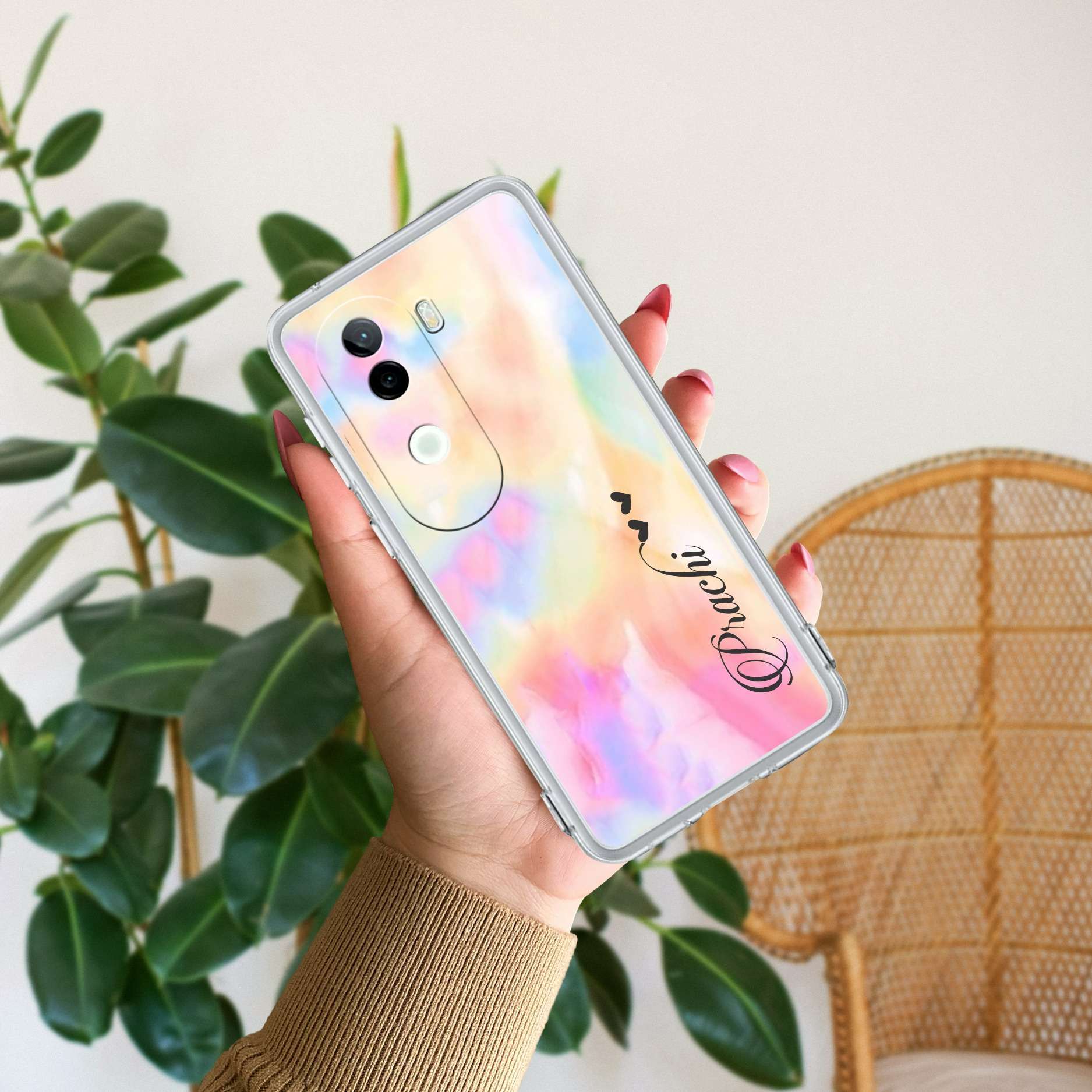 Customized Rainbow V2 Silicon Case For Vivo