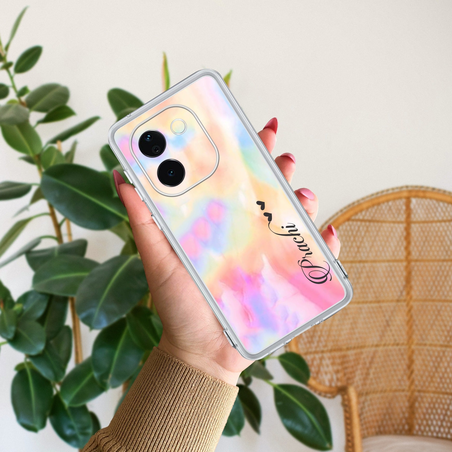 Customized Rainbow V2 Silicon Case For Vivo T2 Pro 5G