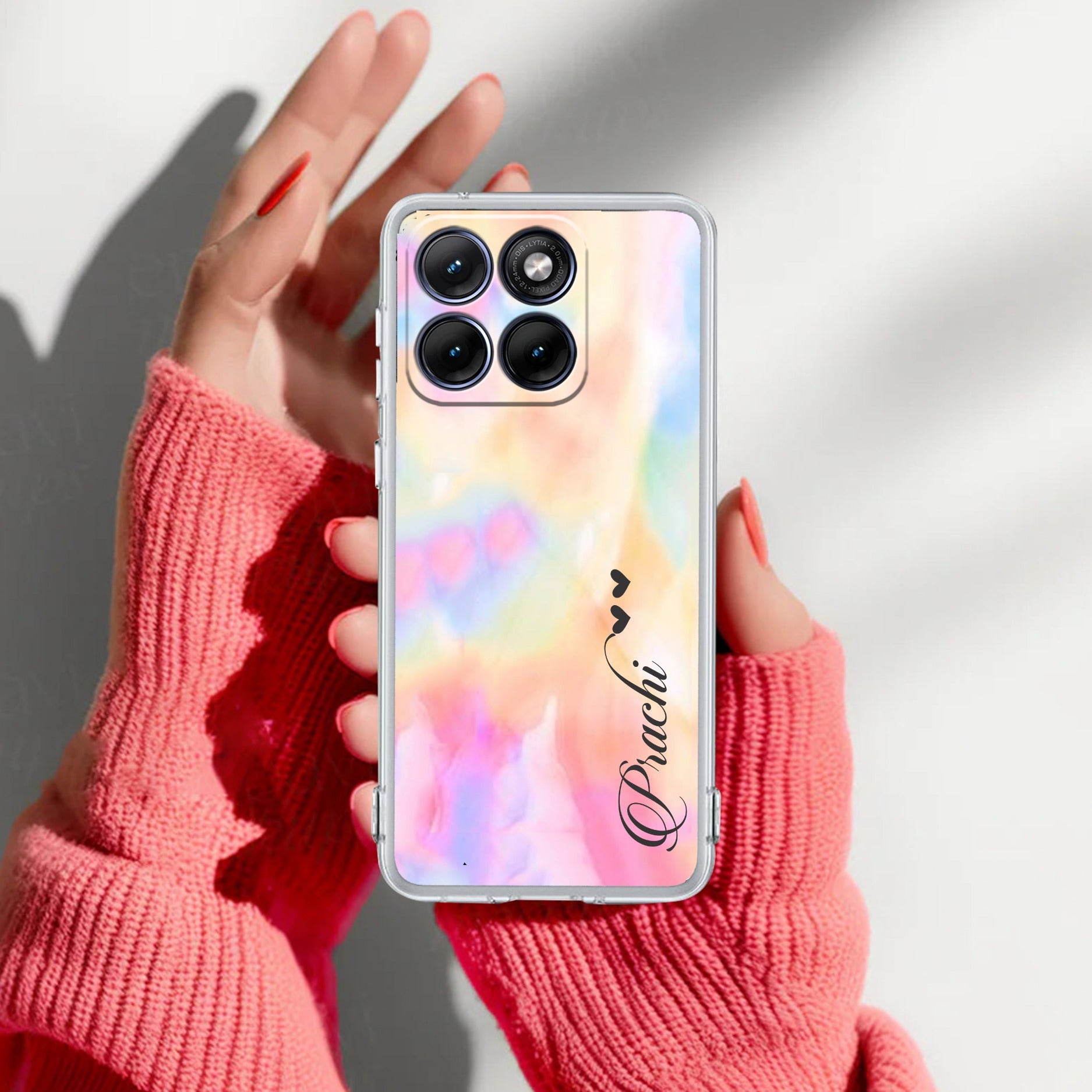 Customized Rainbow V2 Anti Yellow Case For Motorola G67 Power 5G
