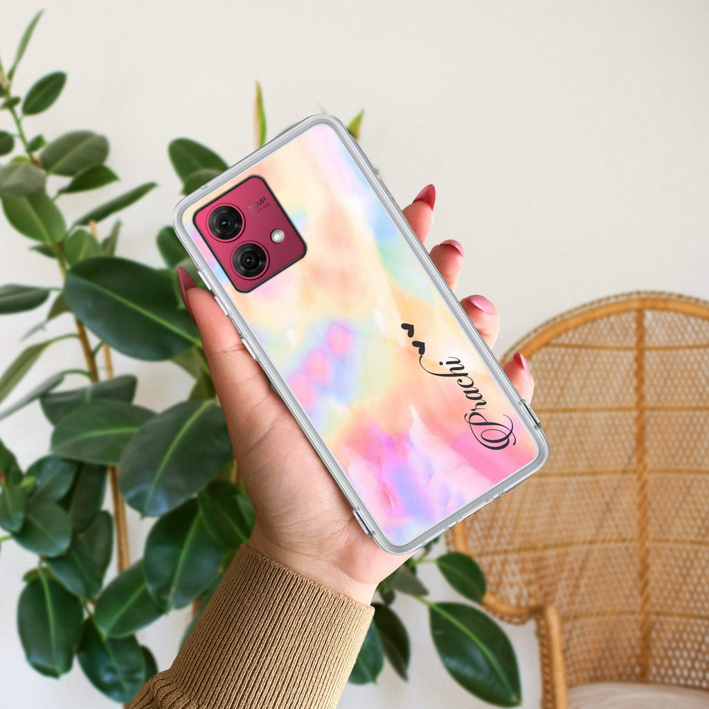 Customized Rainbow V2 Anti Yellow Case For Motorola G84 5G