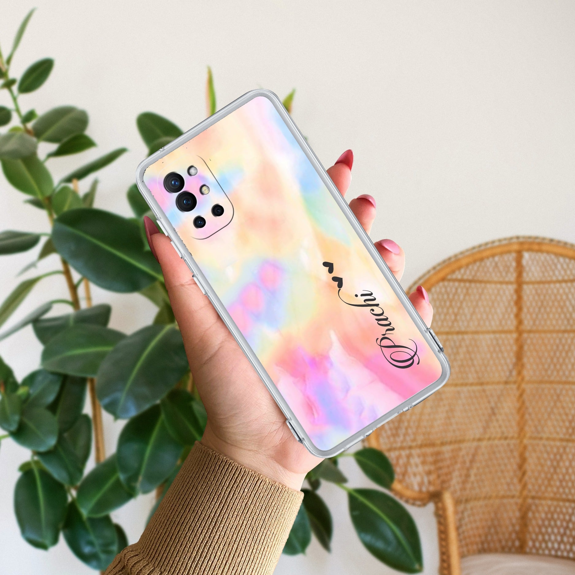 Customized Rainbow V2 Anti Yellow Case For OnePlus 8t / OnePlus 9R