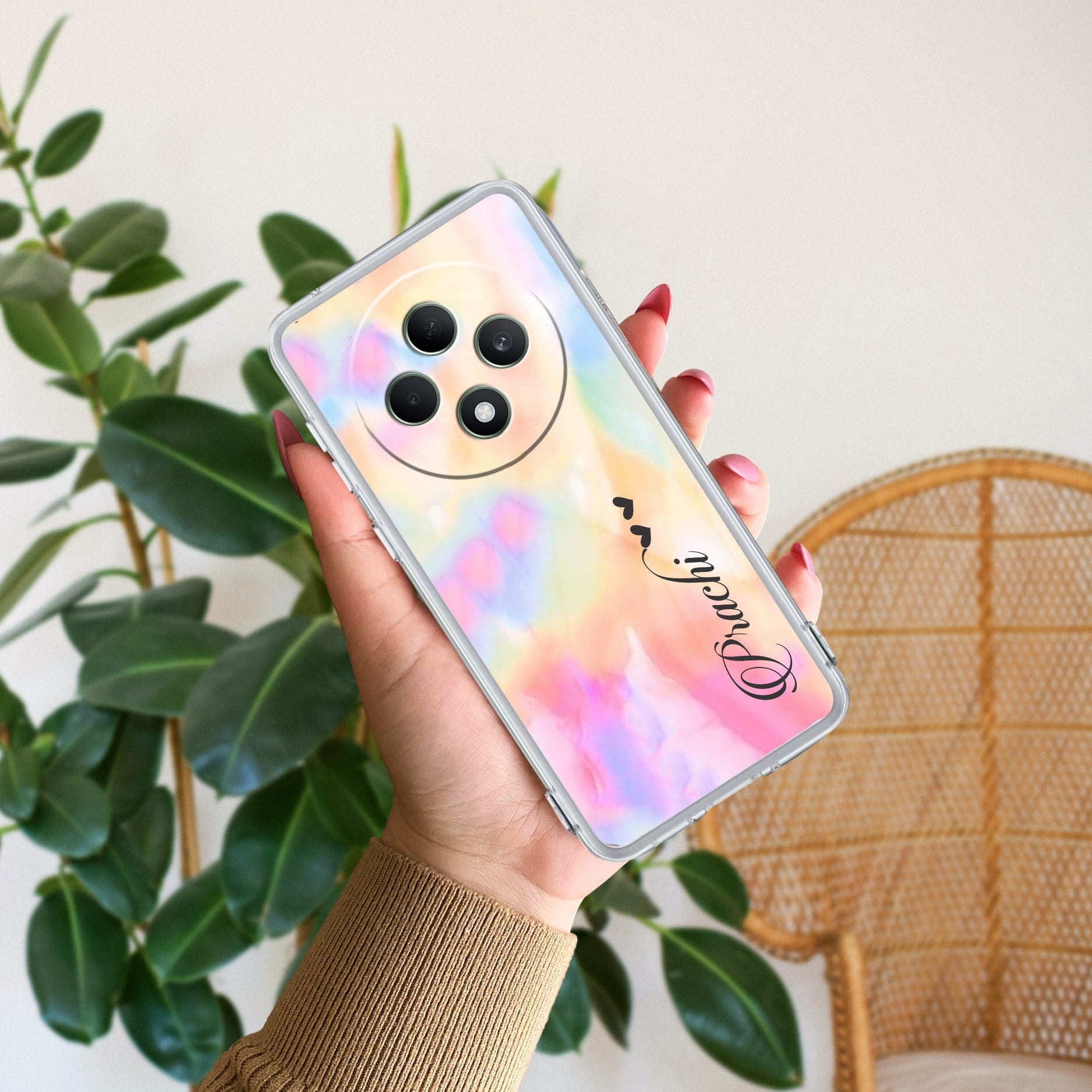 Customized Rainbow V2 Anti Yellow Case For Oppo F27 Pro Plus 5G