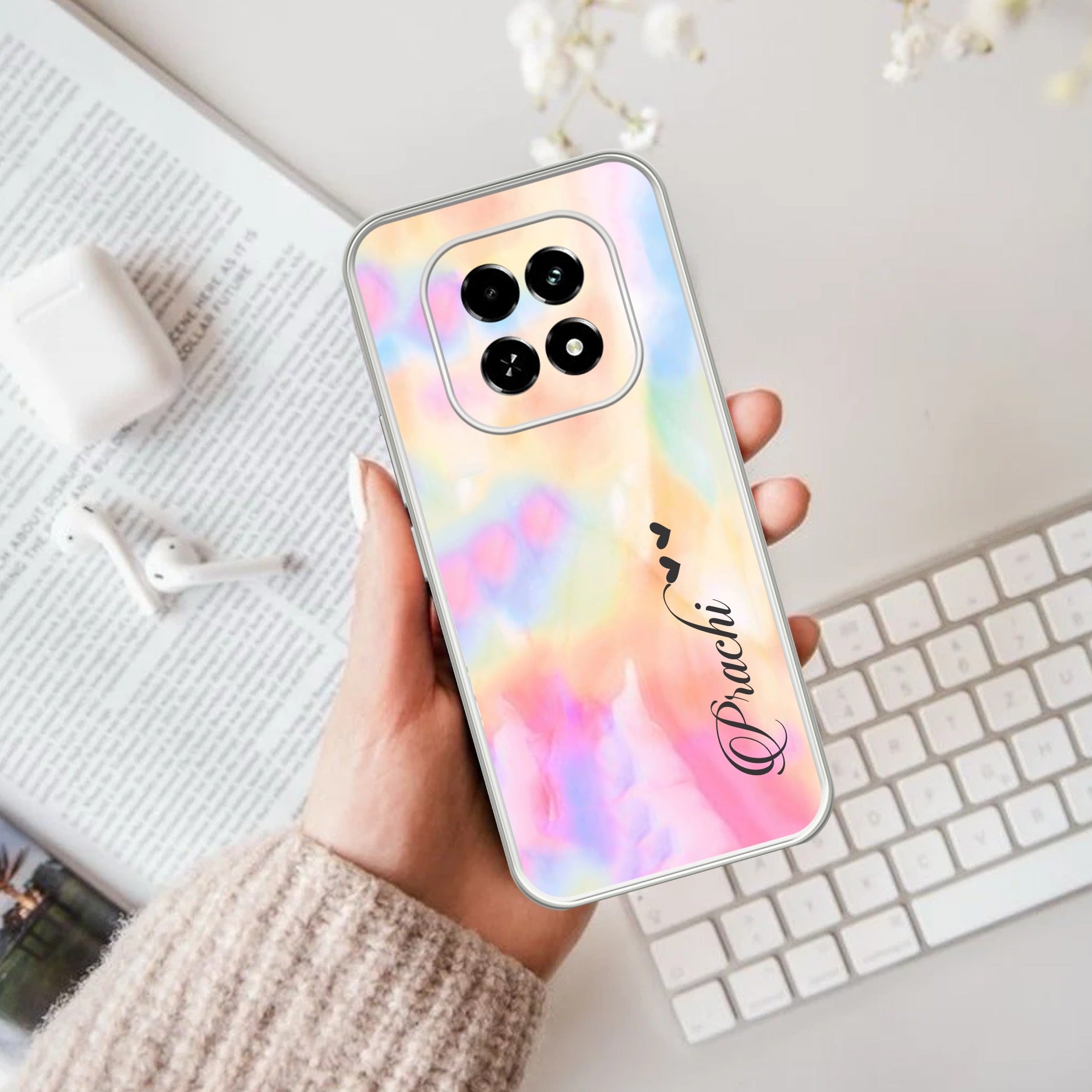 Customized Rainbow V2 Anti Yellow Case For Oppo F29 5G