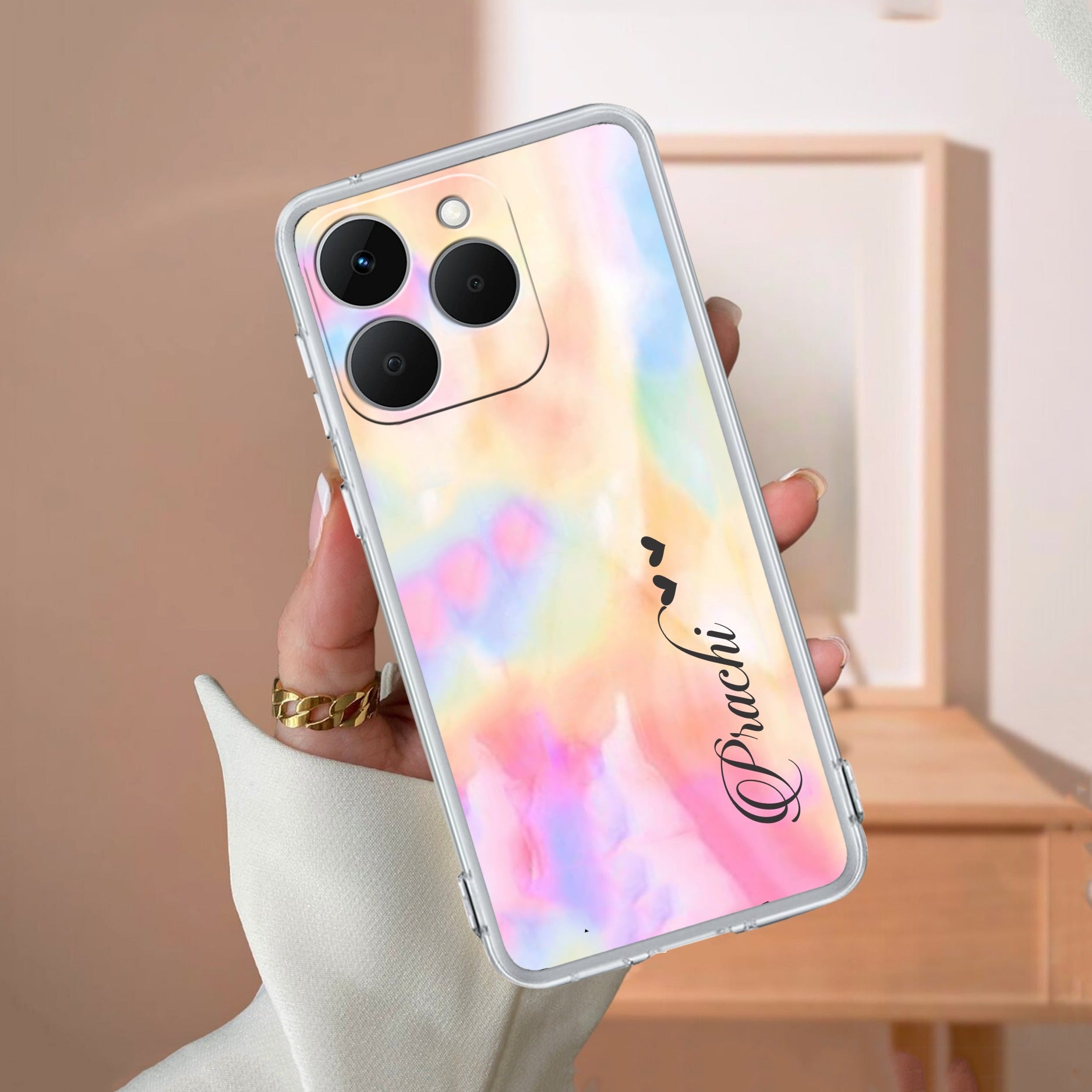 Customized Rainbow V2 Anti Yellow Case For Realme 15T 5G