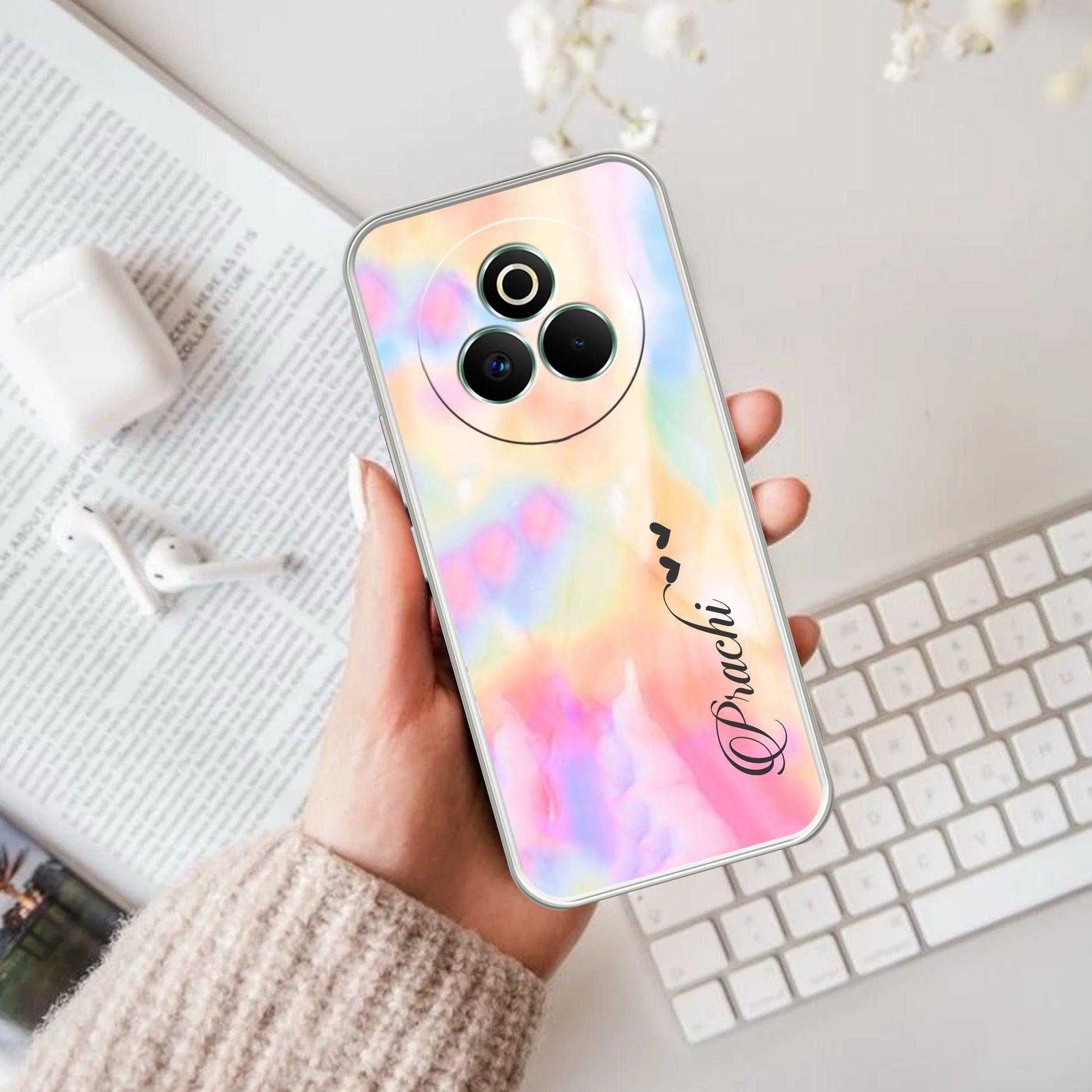 Customized Rainbow V2 Silicon Case For Realme P3 Pro 5G