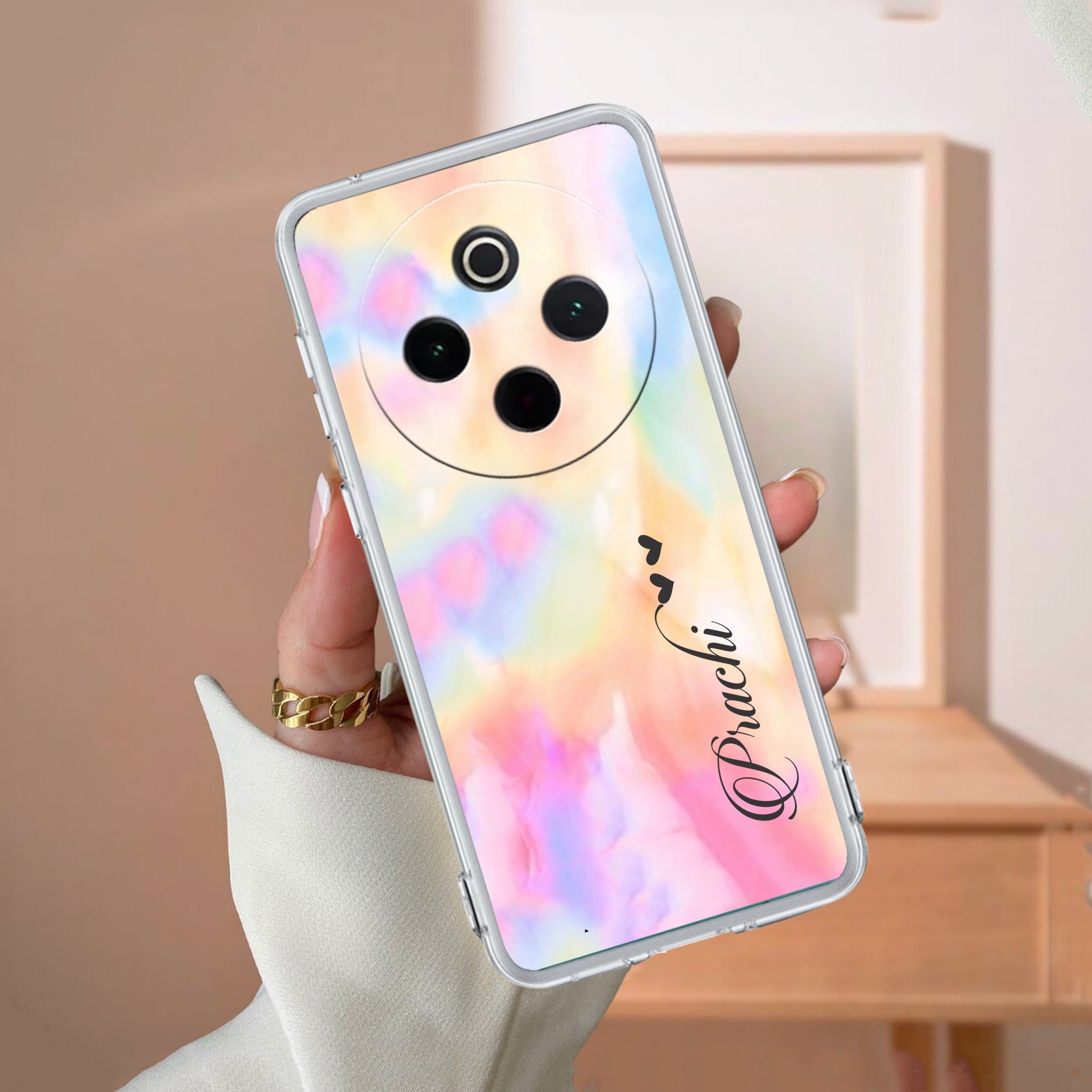 Customized Rainbow V2 Silicon Case For Vivo T4 5G