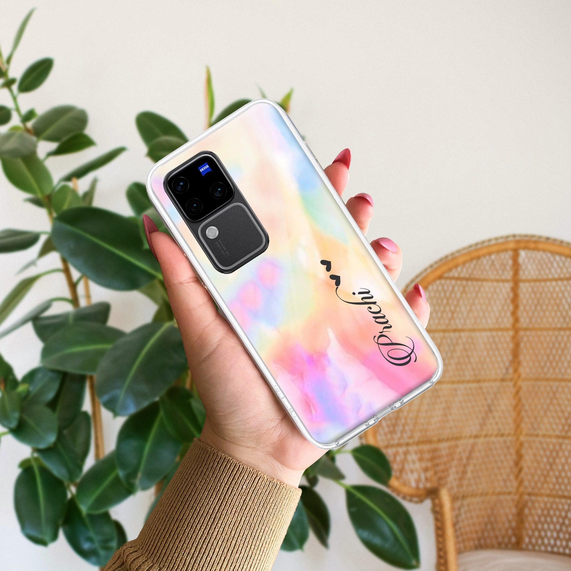 Customized Rainbow V2 Silicon Case For Vivo