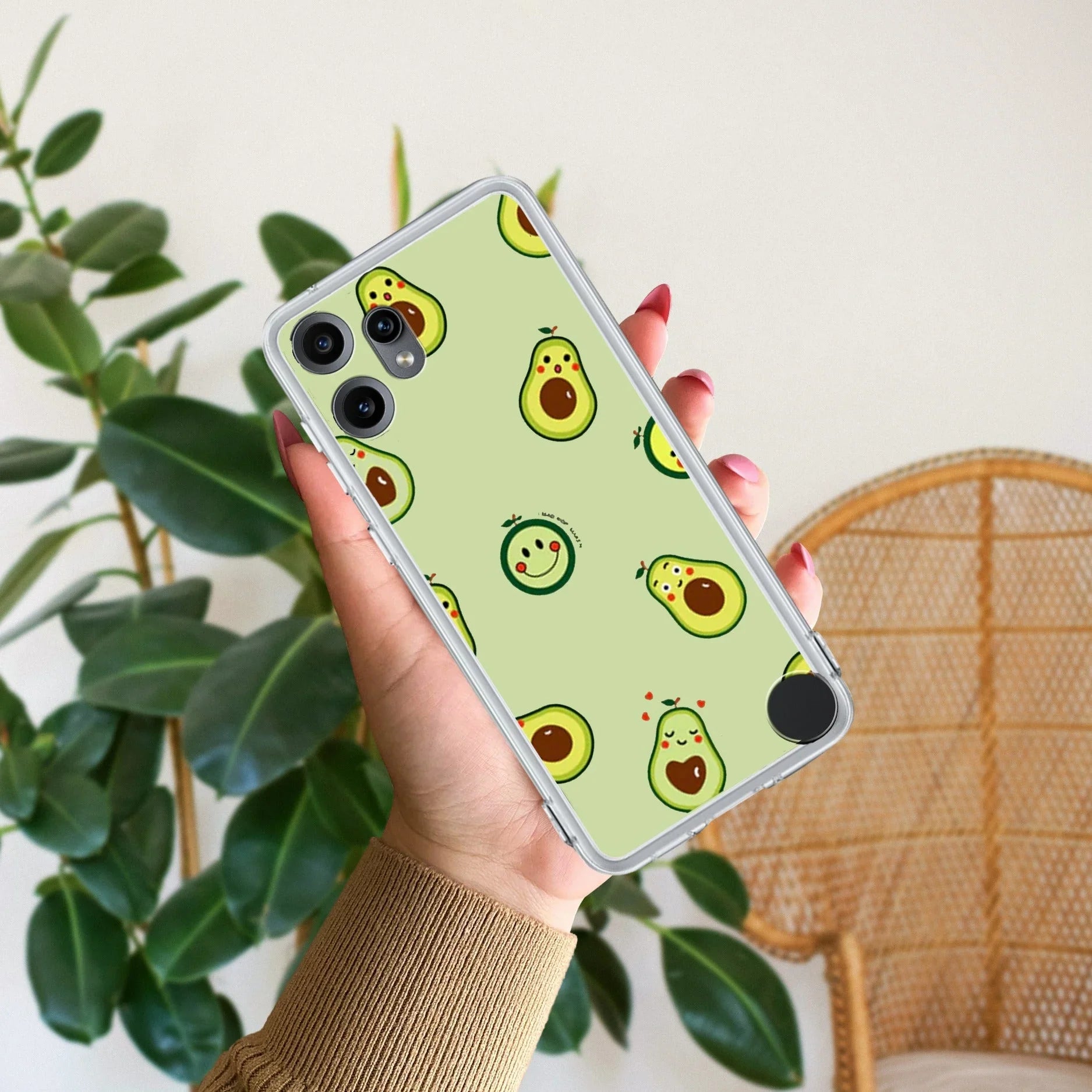 Cute Avocado Transparent Silicon Case For Nothing - ShopOnCliQ