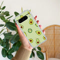 Cute Avocado Transparent Silicon Case For Google Pixel 8 Pro 5G