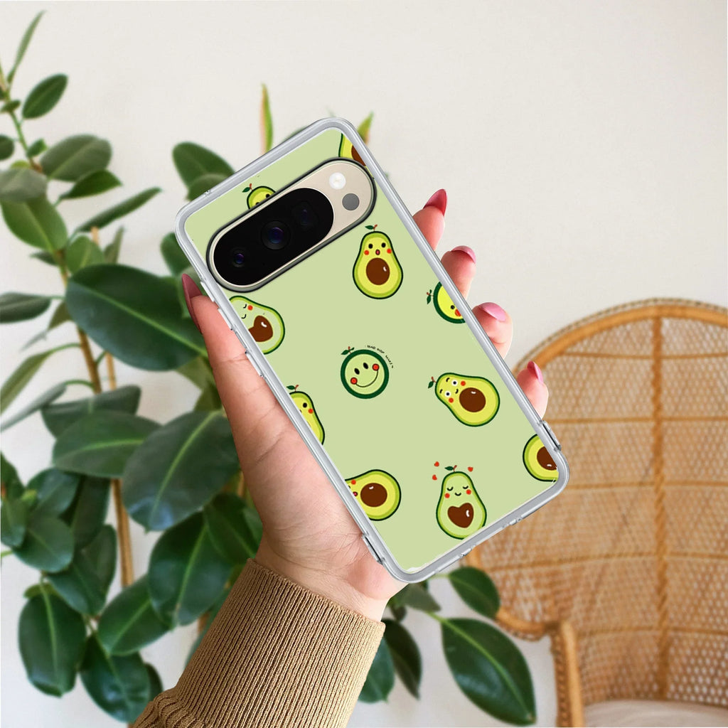 Cute Avocado Anti Yellow Case For Google Pixel 10 Pro