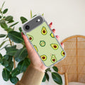 Cute Avocado Anti Yellow Clear Case For iPhone Air