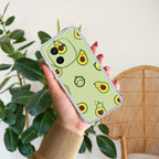 Cute Avocado Transparent Silicon Case For iQOO - ShopOnCliQ