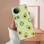 Cute Avocado Transparent Silicon Case For iQOO - ShopOnCliQ