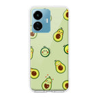 Cute Avocado Transparent Silicon Case For iQOO Z6 Lite 5G