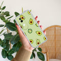 Cute Avocado Transparent Silicon Case For Vivo V40e 5G