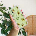 Cute Avocado Transparent Silicon Case For iQOO - ShopOnCliQ