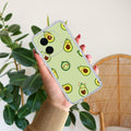 Cute Avocado Transparent Silicon Case For Vivo T3 Pro 5G
