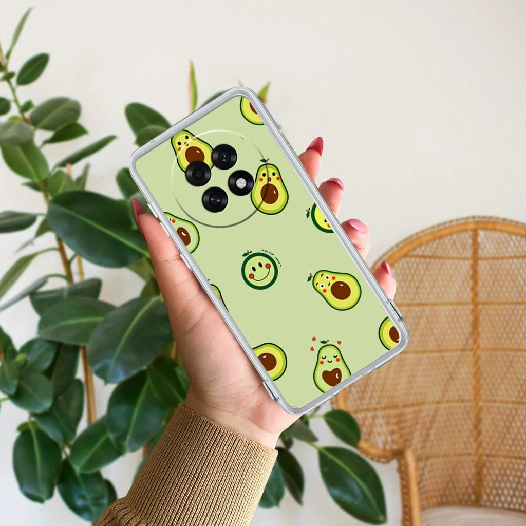 Cute Avocado Anti Yellow Case For Oppo F31 Pro Plus 5G