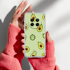 Cute Avocado Transparent Silicon Case For Realme 13 Pro Plus 5G