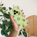 Cute Avocado Transparent Silicon Case For Realme GT 7T 5G