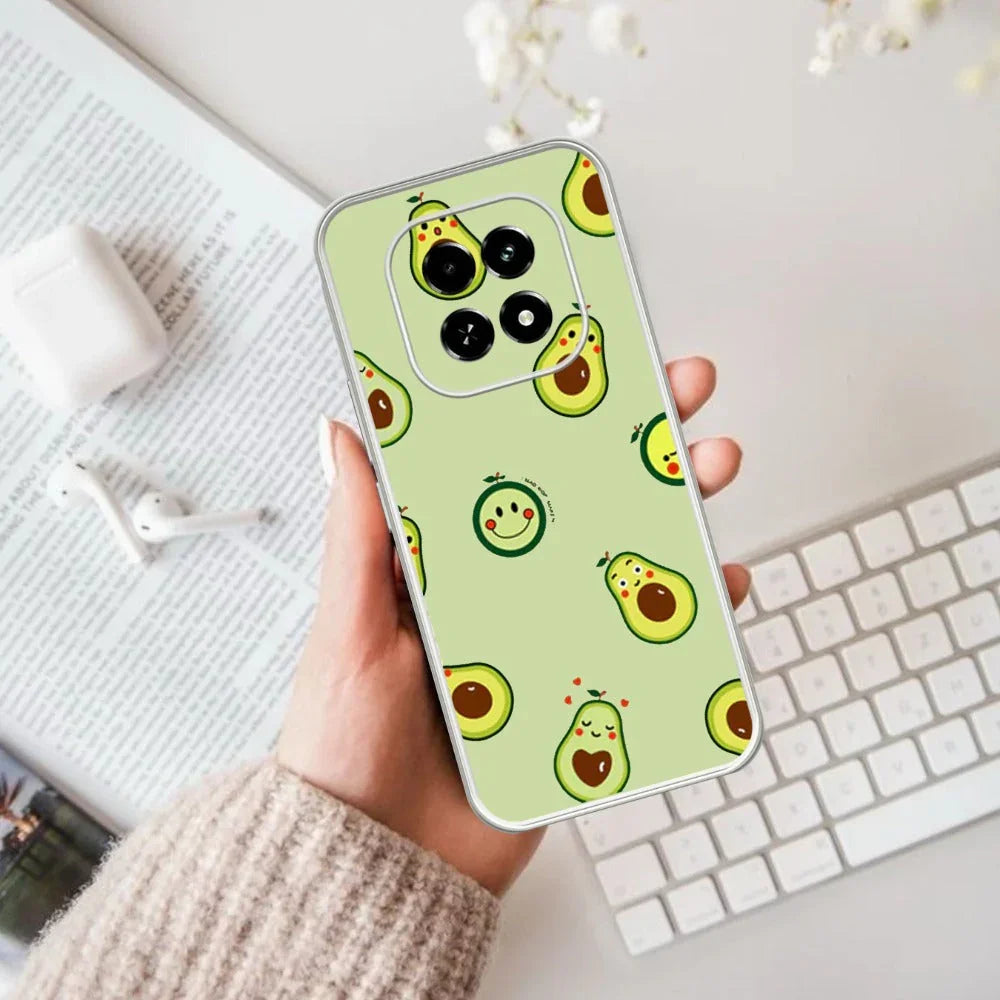 Cute Avocado Transparent Silicon Case For Oppo - ShopOnCliQ