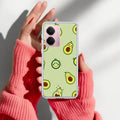 Cute Avocado Transparent Silicon Case For Realme P3 5G