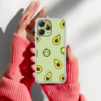 Cute Avocado Transparent Silicon Case For Mi 11i