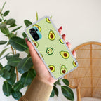 Cute Avocado Transparent Silicon Case For Redmi Note 10 / 10S