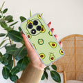 Cute Avocado Transparent Silicon Case For Redmi Note 14 Pro Plus 5G