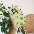Cute Avocado Transparent Silicon Case For Redmi Note 15 Pro Plus 5G