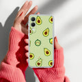 Cute Avocado Anti Yellow Case For Samsung Galaxy S25 Edge 5G