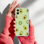 Cute Avocado Anti Yellow Case For Samsung Galaxy S25 Edge 5G