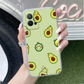 Cute Avocado Transparent Silicon Case For Vivo T1 5G