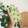 Cute Avocado Transparent Silicon Case For Vivo T3X 5G
