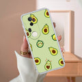 Cute Avocado Transparent Silicon Case For Vivo T4 Ultra 5G