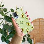 Cute Avocado Transparent Silicon Case For Vivo Y31 5G