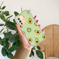 Cute Avocado Transparent Silicon Case For Vivo V23 Pro 5G