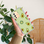 Cute Avocado Transparent Silicon Case For Vivo V23 Pro 5G