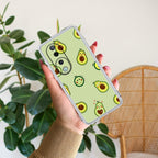 Cute Avocado Transparent Silicon Case For Vivo T3 Ultra