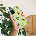 Cute Avocado Transparent Silicon Case For Vivo T1x