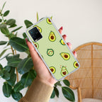 Cute Avocado Transparent Silicon Case For Vivo T1x