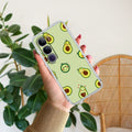 Cute Avocado Transparent Silicon Case For Vivo Y300 5G