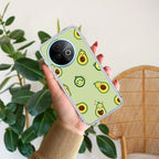 Cute Avocado Transparent Silicon Case For Vivo Y39 5G