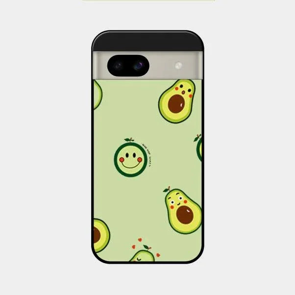 Cute Avocado Glossy Metal Case Cover For Google Pixel 8A 5G