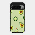 Cute Avocado Glossy Metal Case Cover For Google Pixel 9 Pro 5G