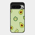 Cute Avocado Glossy Metal Case Cover For Google Pixel 9 Pro Xl
